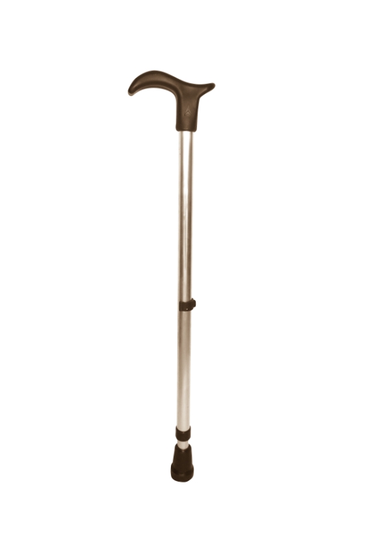 BASTON ALUMINIO REGULABLE 1u. NEGRA